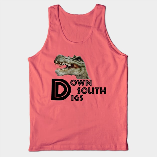 Dino and Logo Tank Top by downsouthdigs